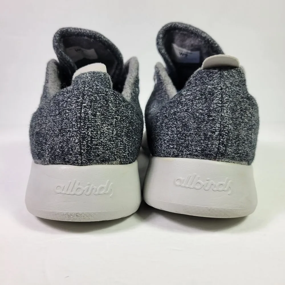 Allbirds Women's Wool Runners Merino Dark Gray Heathered Sneaker Shoes Sz 9